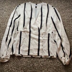 2/$18, 3/$27 Equipment navy stripe blouse